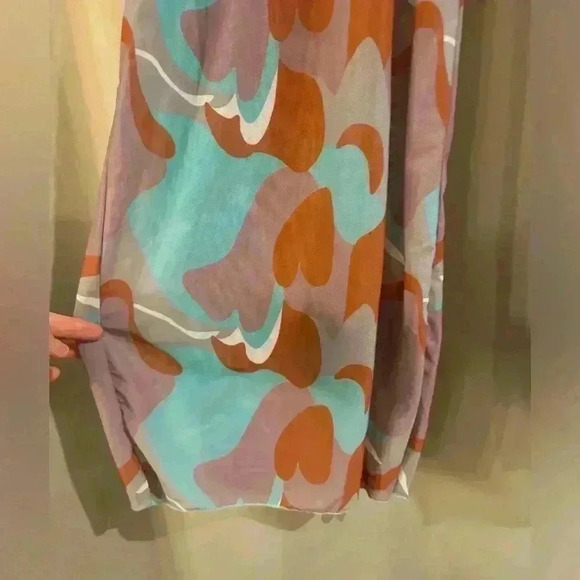 Women’s Purple&Teal See Through Pants - Picture 2 of 8